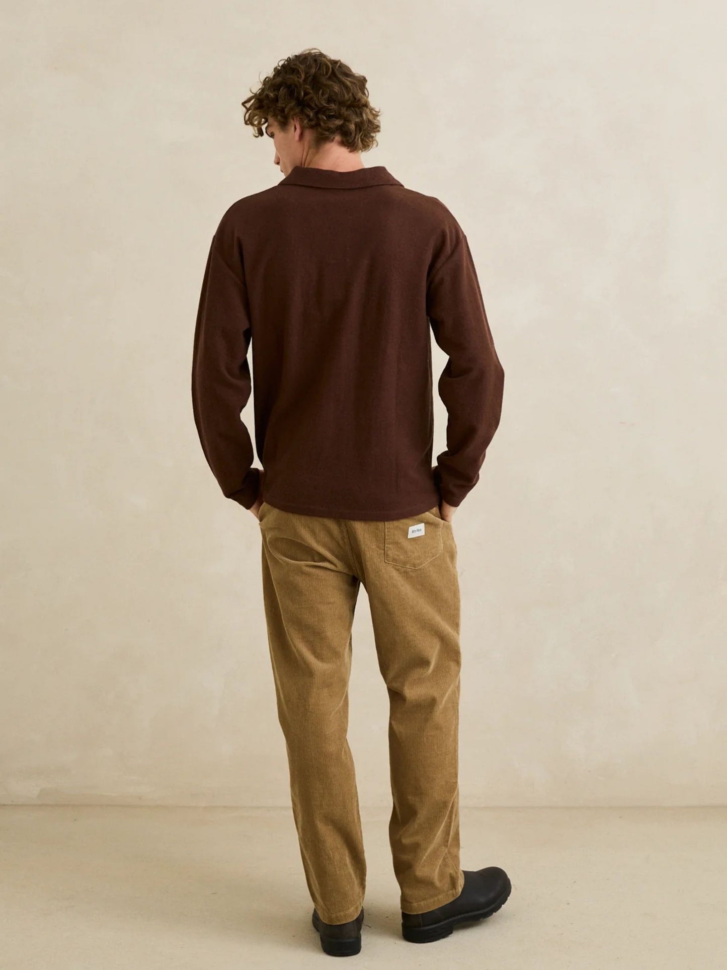 RHYTHM - Vintage Terry Longsleeve Polo - 