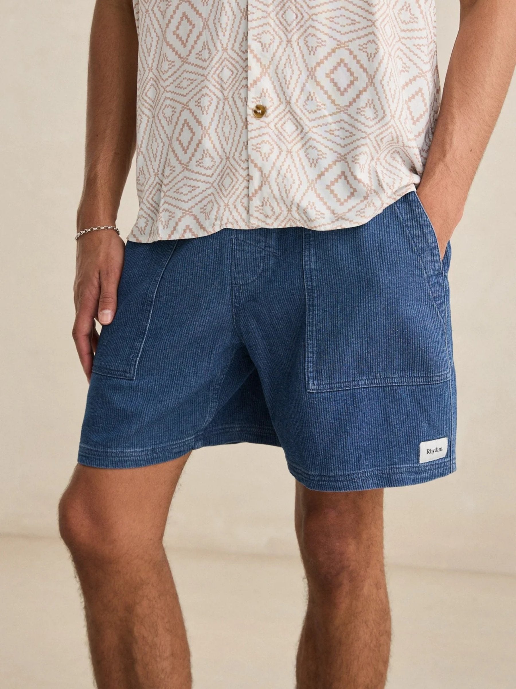 RHYTHM - Textured Wale Jam Shorts - 