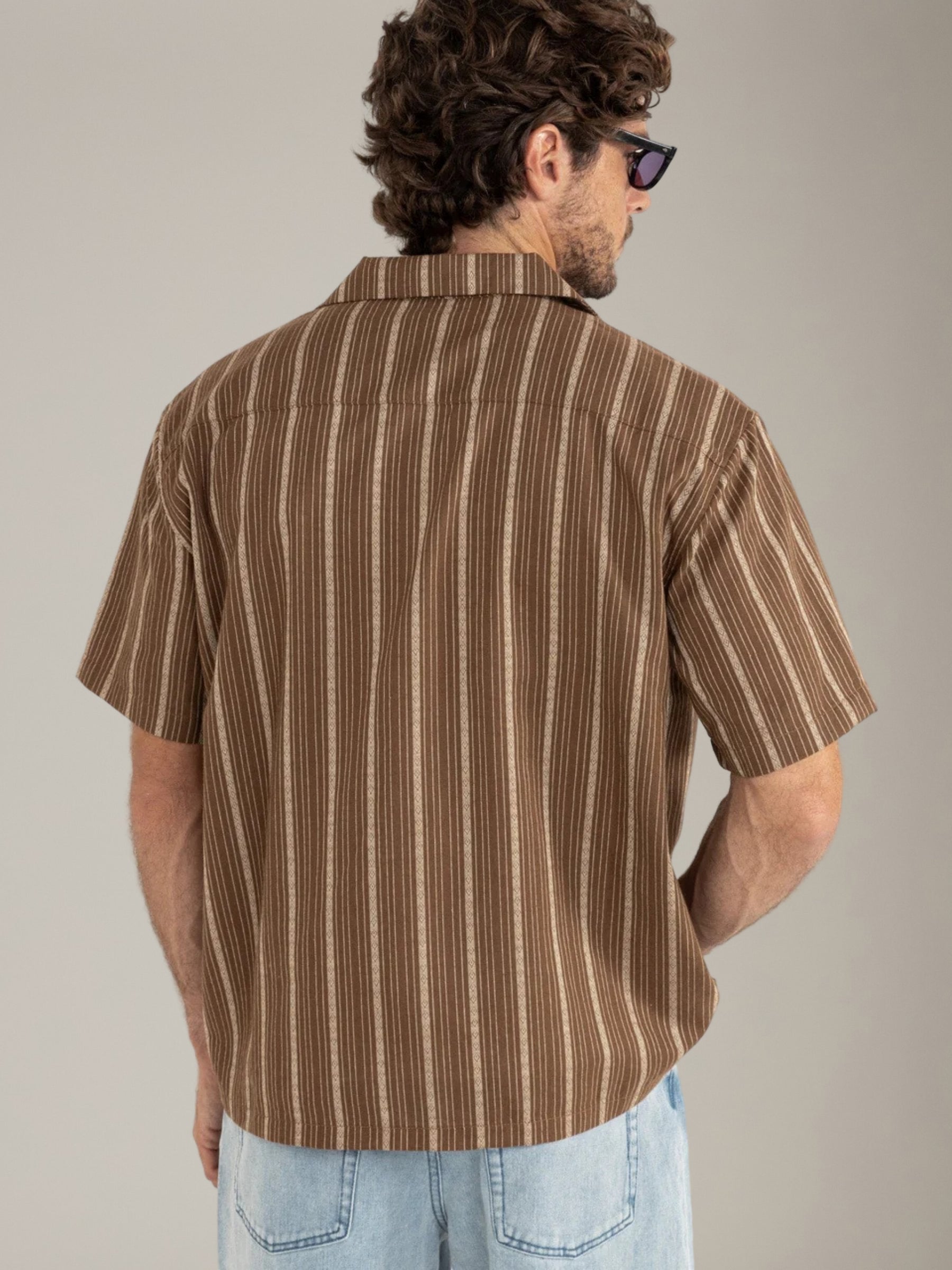 RHYTHM - West Winds Stripe Shortsleeve Shirt - 