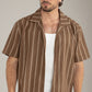 RHYTHM - West Winds Stripe Shortsleeve Shirt - 