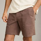 RHYTHM - Worn Path Textured Linen Shorts - 