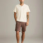 RHYTHM - Worn Path Textured Linen Shorts - 
