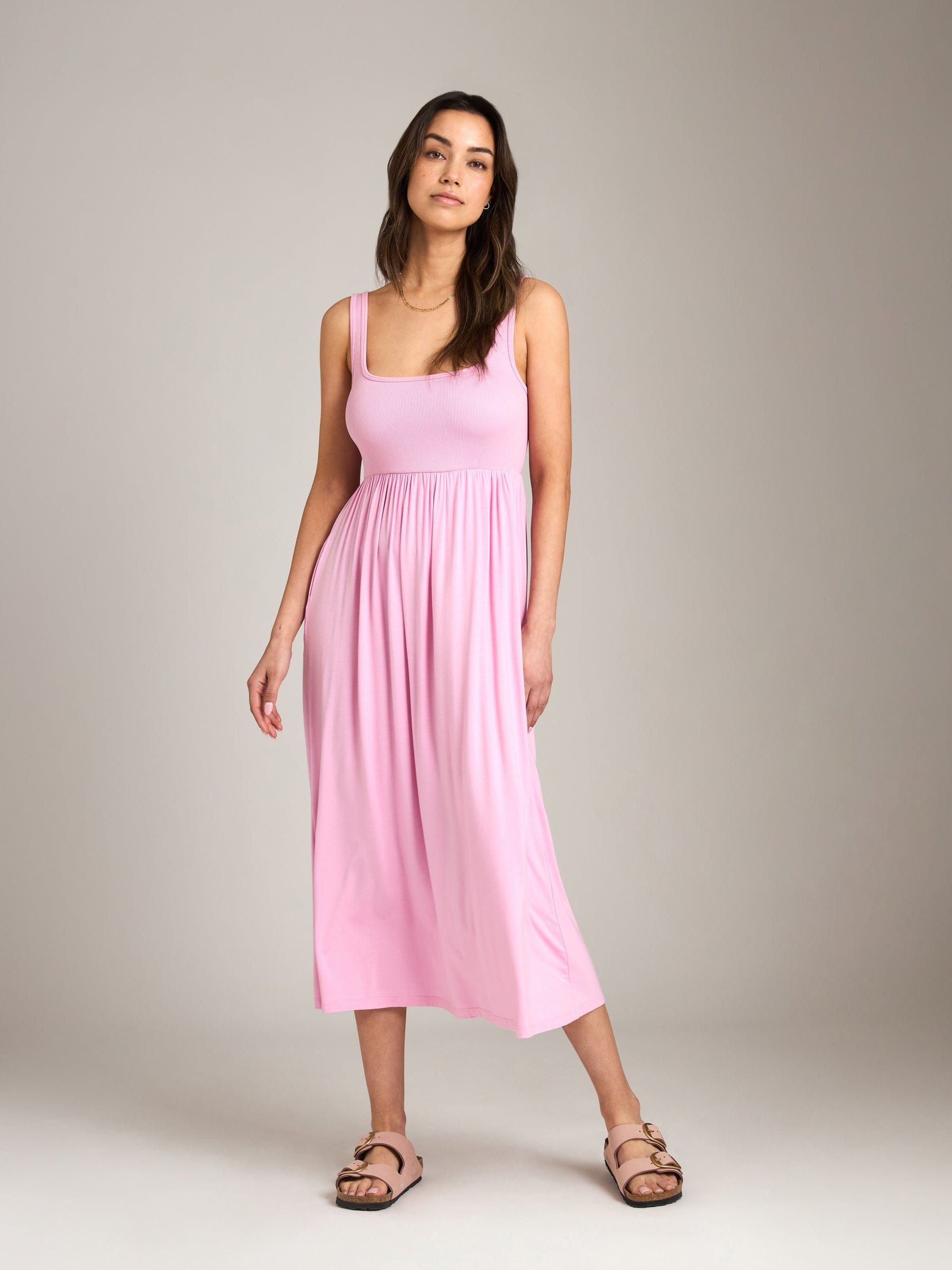 RIBBON LUXE - Nova Square Neck Dress