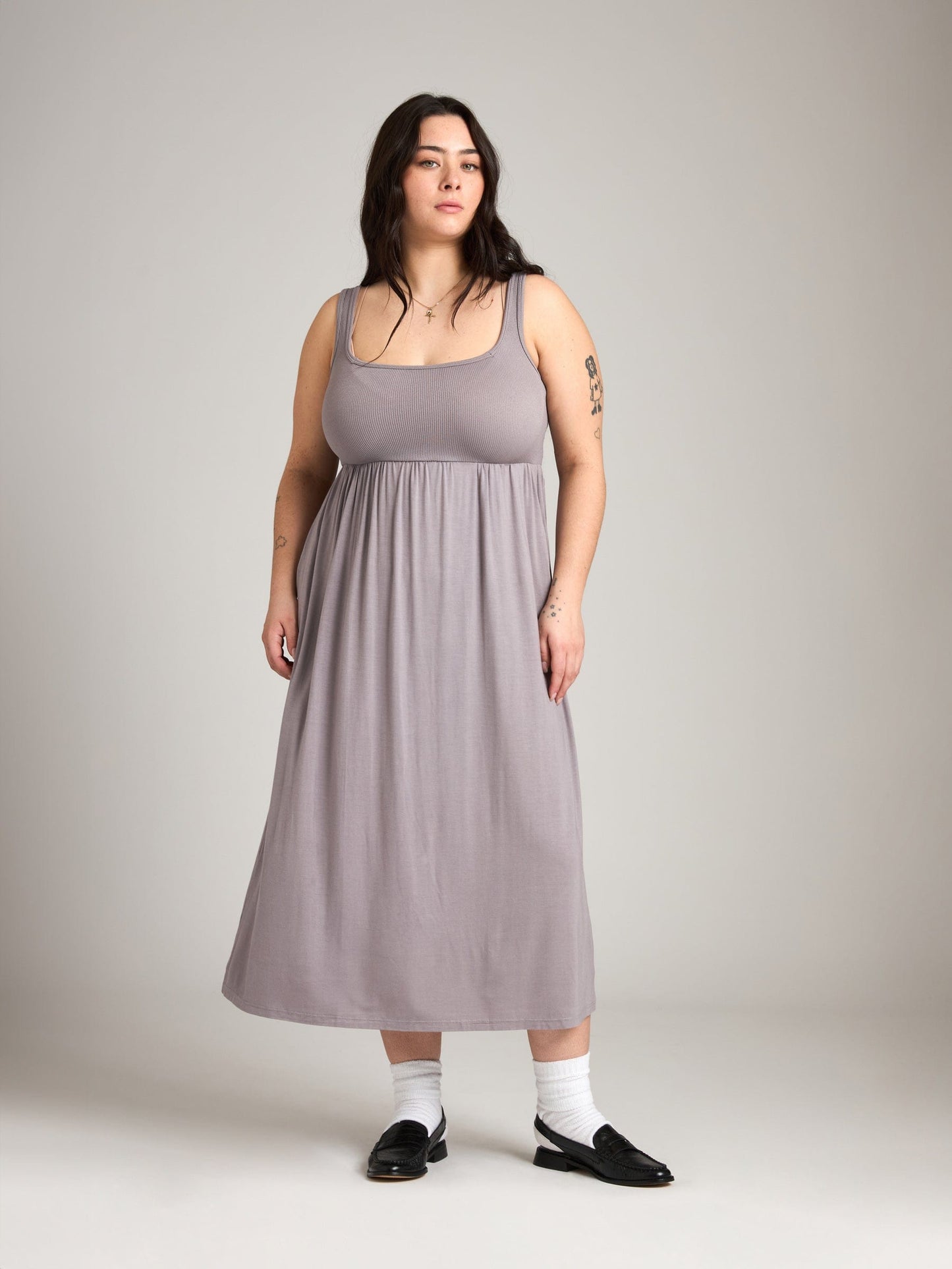 RIBBON LUXE - Nova Square Neck Dress