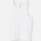 RIBBON LUXE - Rib Nylon Linden Halter Racer Tank