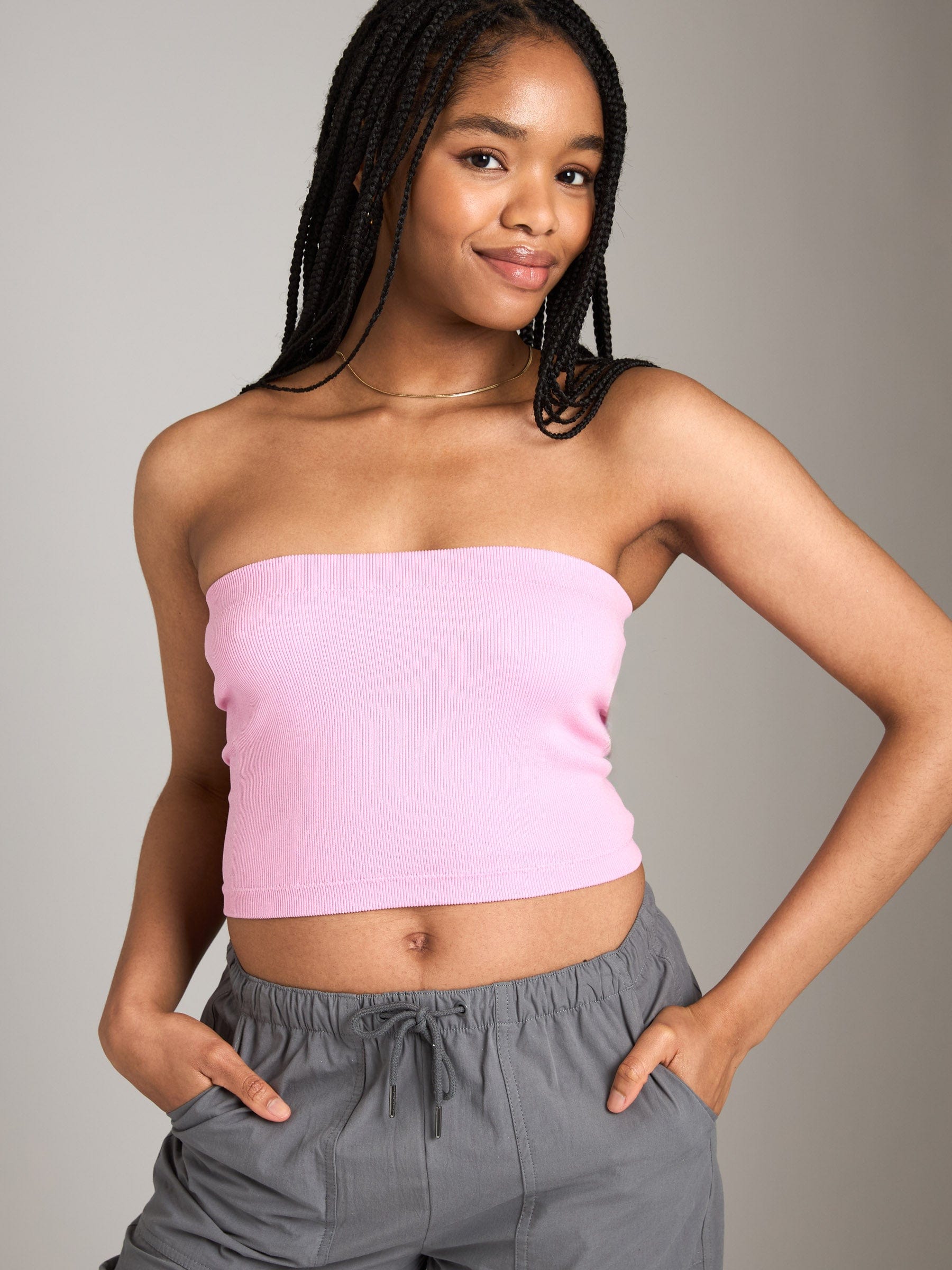 TOPS - Ribbon Luxe - Sculpt Thea Seamless Tube Top - PLENTY