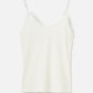 Ribbon Luxe TOPS Optic White / XS Jojo Lace Trim Tank