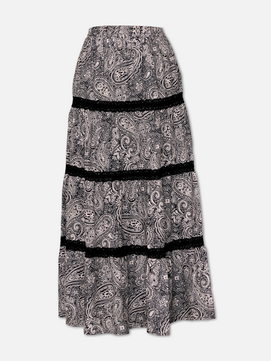 Cool Girl Tiered Maxi Skirt