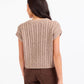 Effortless Cable Knit Sleeveless Sweater
