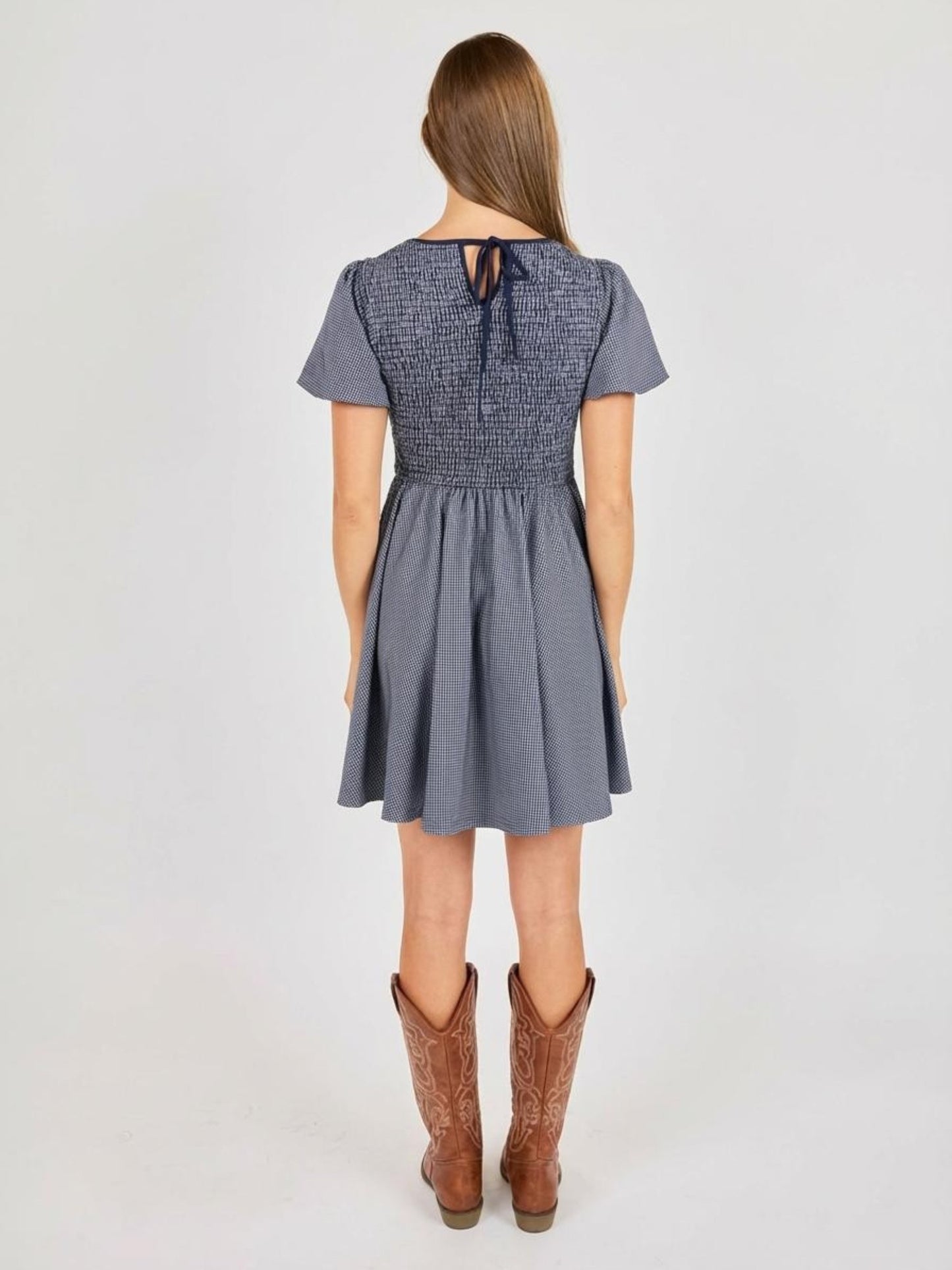 SADIE & SAGE - Frankie Smocked Mini Dress - 