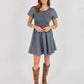 SADIE & SAGE - Frankie Smocked Mini Dress - 