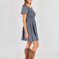SADIE & SAGE - Frankie Smocked Mini Dress - 