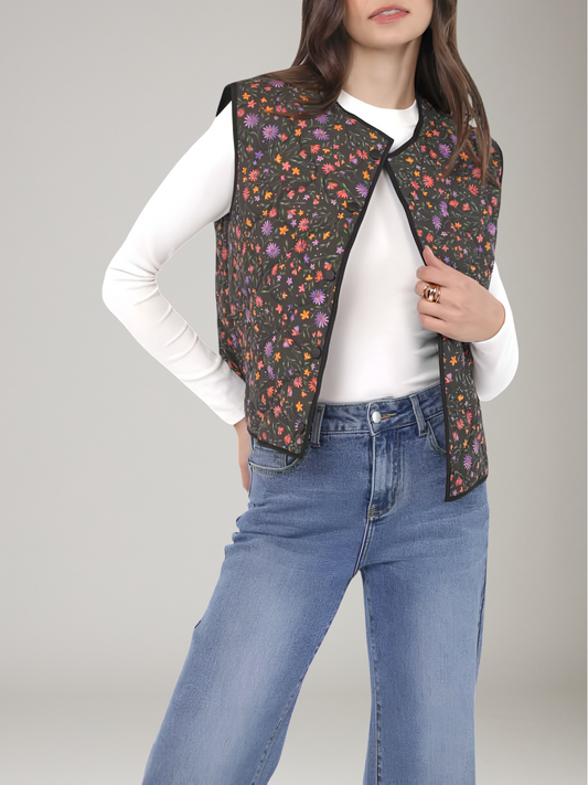SADIE & SAGE - Garden Party Quilted Vest - 