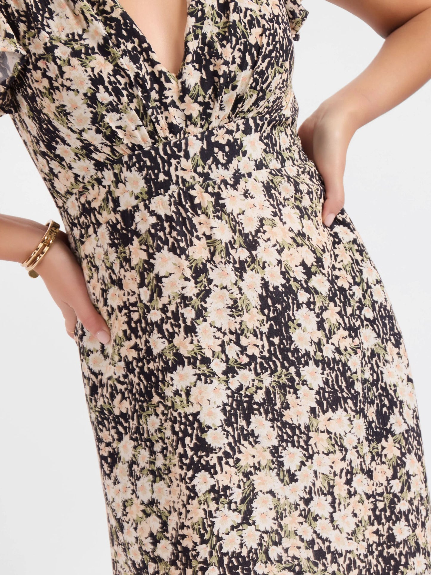 Painted Fields Midi Dress