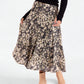 Painted Fields Midi Skirt