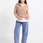 Warm Chai Quarter Zip Pullover Sweater