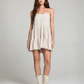 SALTWATER LUXE-Genevieve Mini Dress-Almond