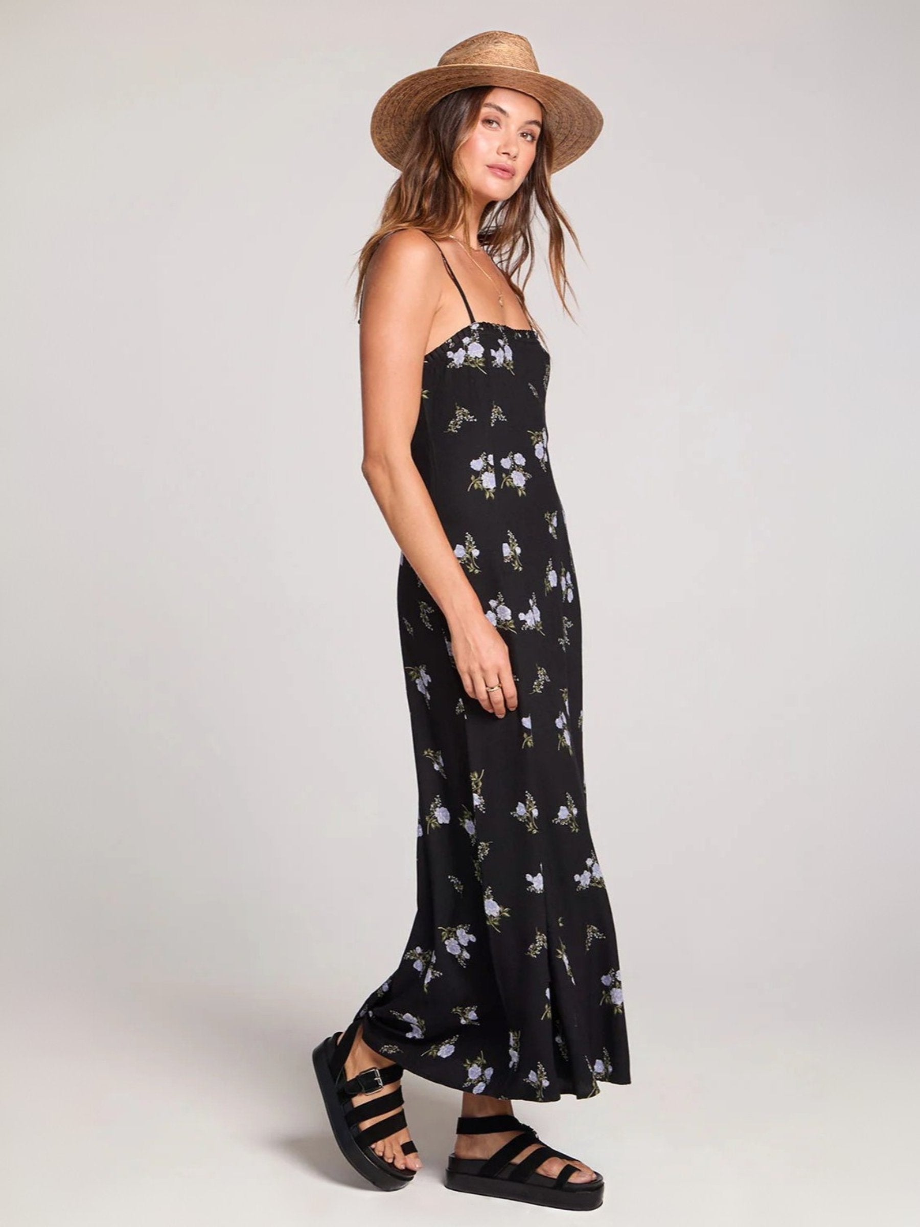 SALTWATER LUXE - Hariette Floral Midi Dress - 