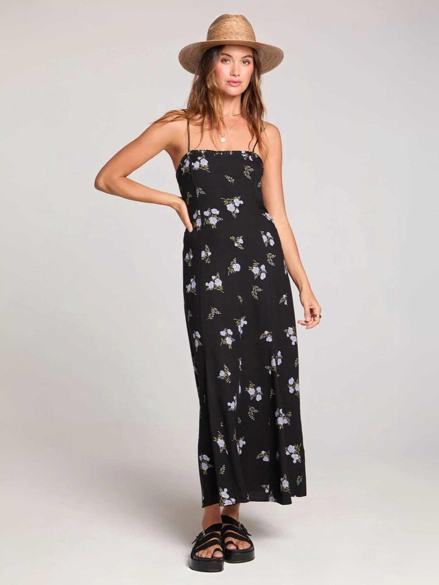 SALTWATER LUXE - Hariette Floral Midi Dress - 
