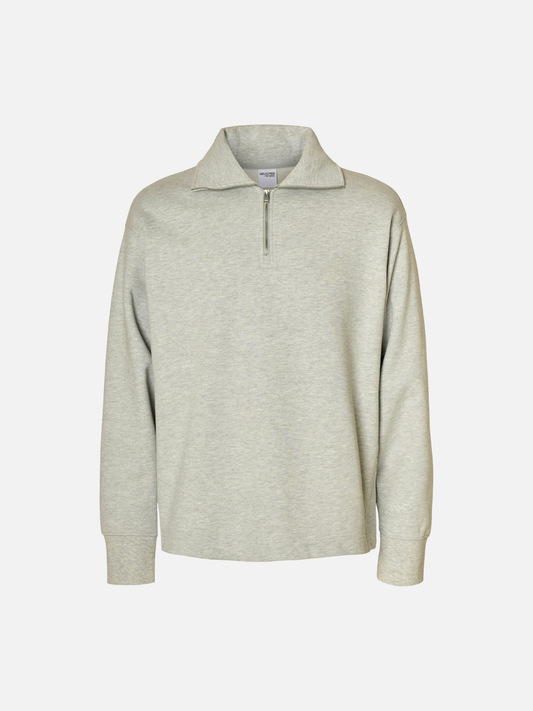 SELECTED - Aron Half Zip Sweatshirt - 