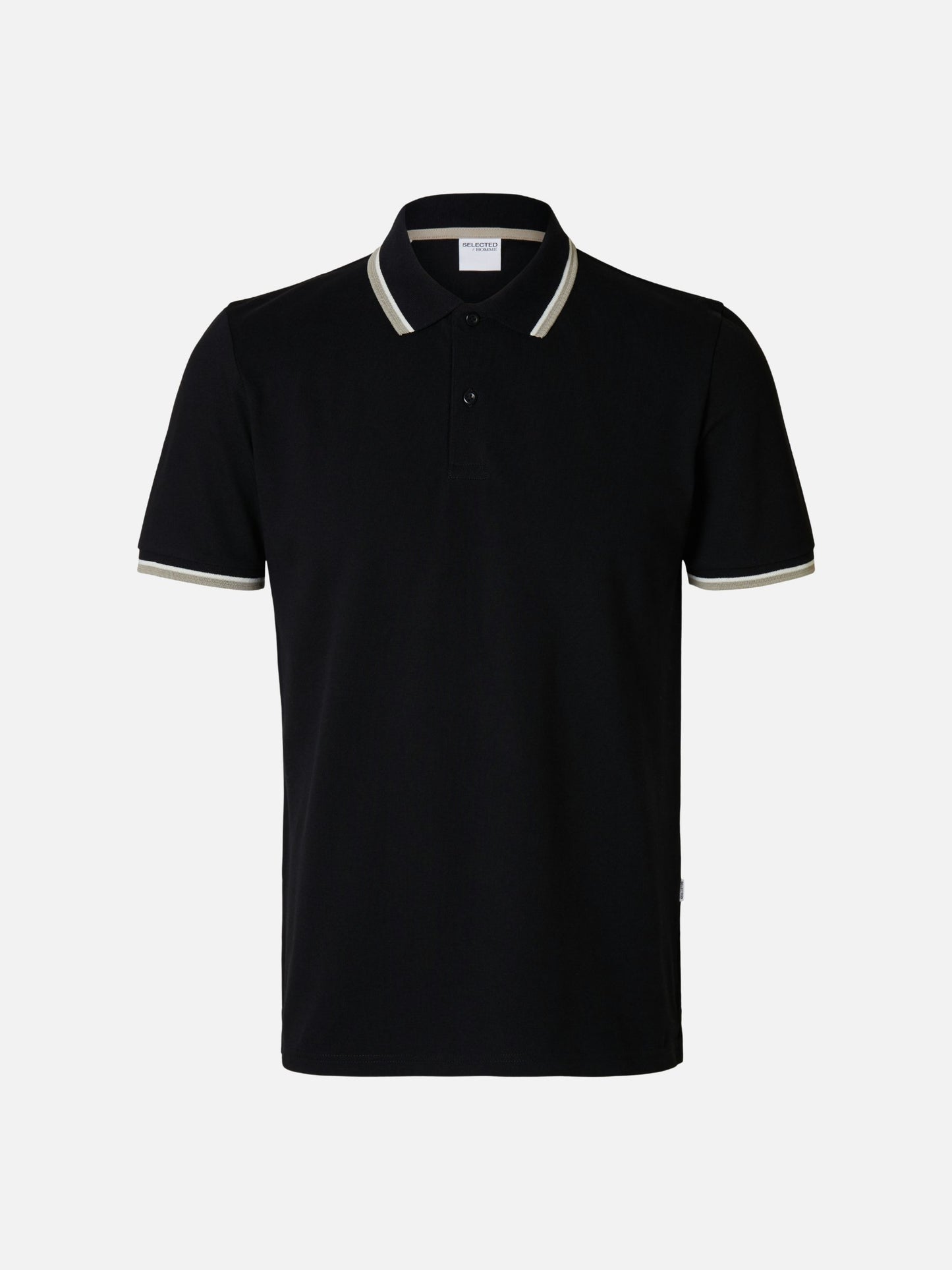 SELECTED - Atlas Sport Polo - Black