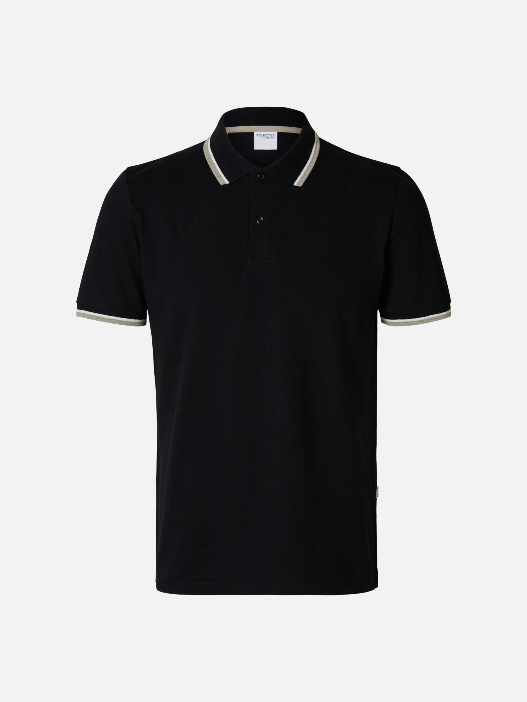 SELECTED - Atlas Sport Polo - Black
