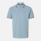 SELECTED - Atlas Sport Polo - Dusty Blue