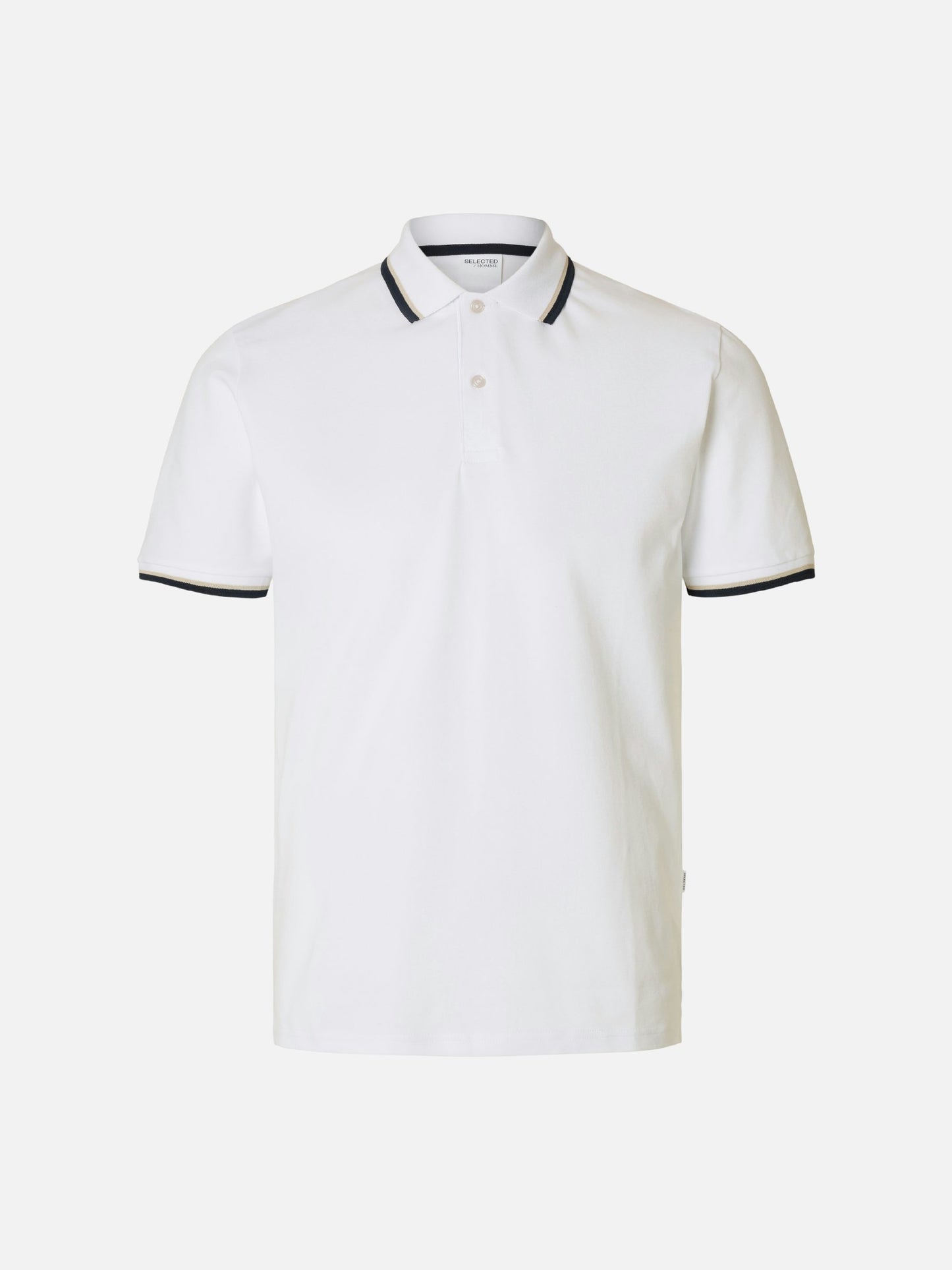 SELECTED - Atlas Sport Polo - White