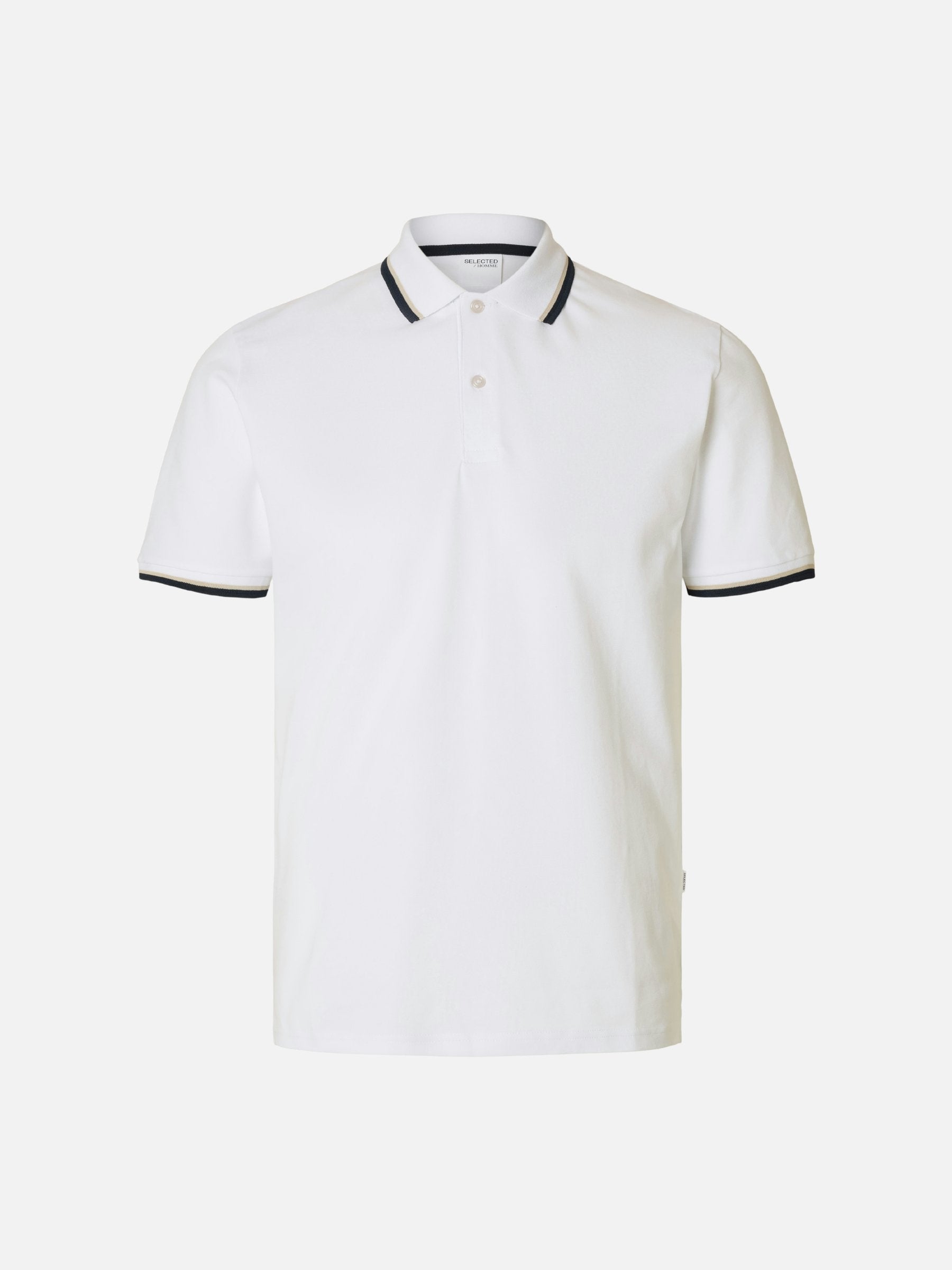 SELECTED - Atlas Sport Polo - White
