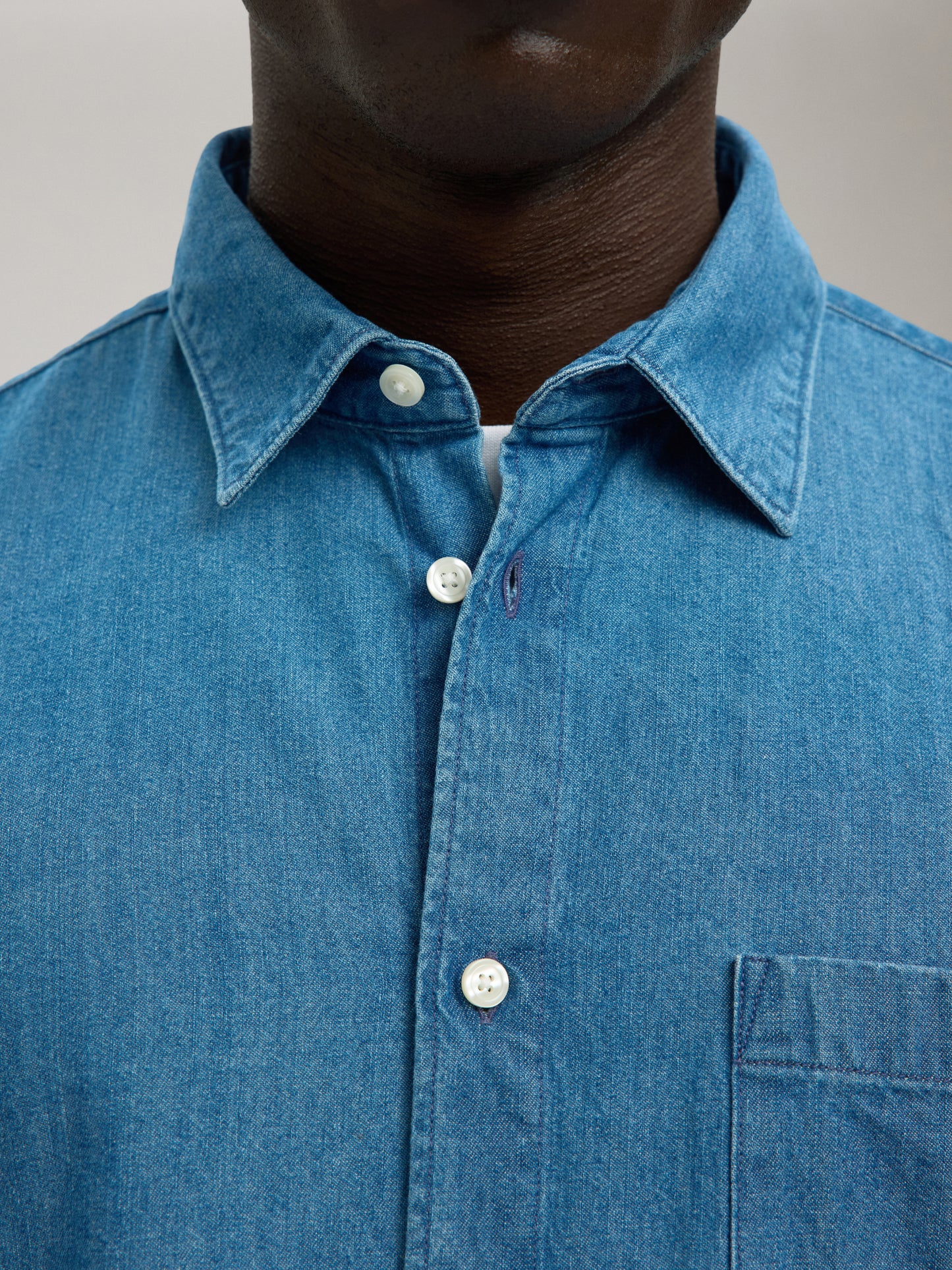 SELECTED - Carlo Denim Long Sleeve Shirt - 