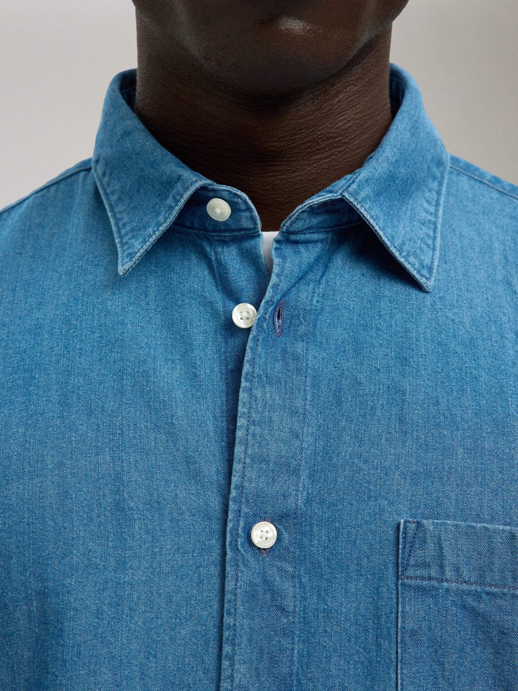 SELECTED - Carlo Denim Long Sleeve Shirt - 