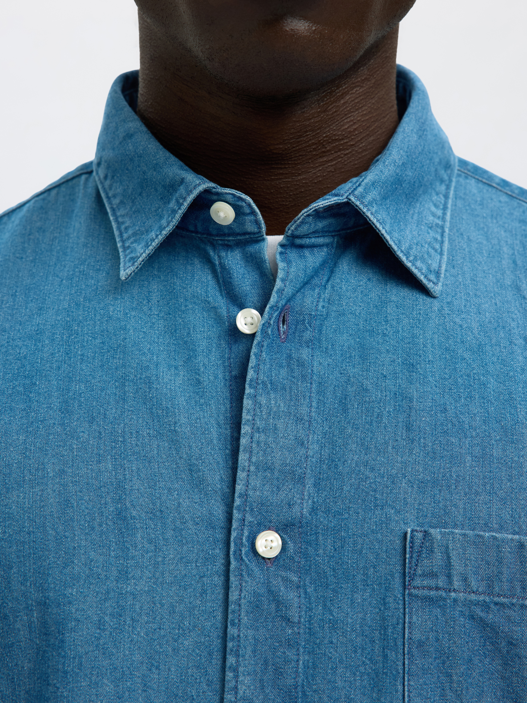 SELECTED - Carlo Denim Long Sleeve Shirt - 