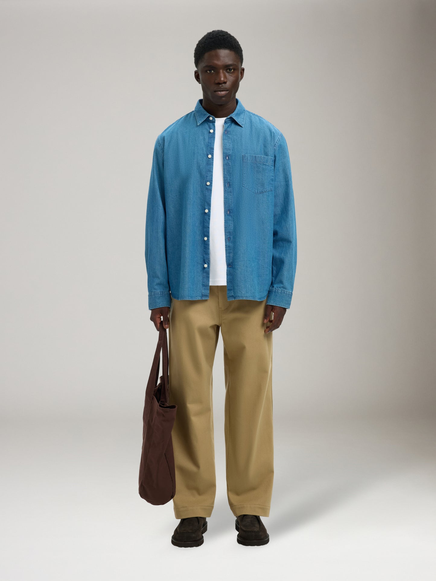 SELECTED - Carlo Denim Long Sleeve Shirt - 