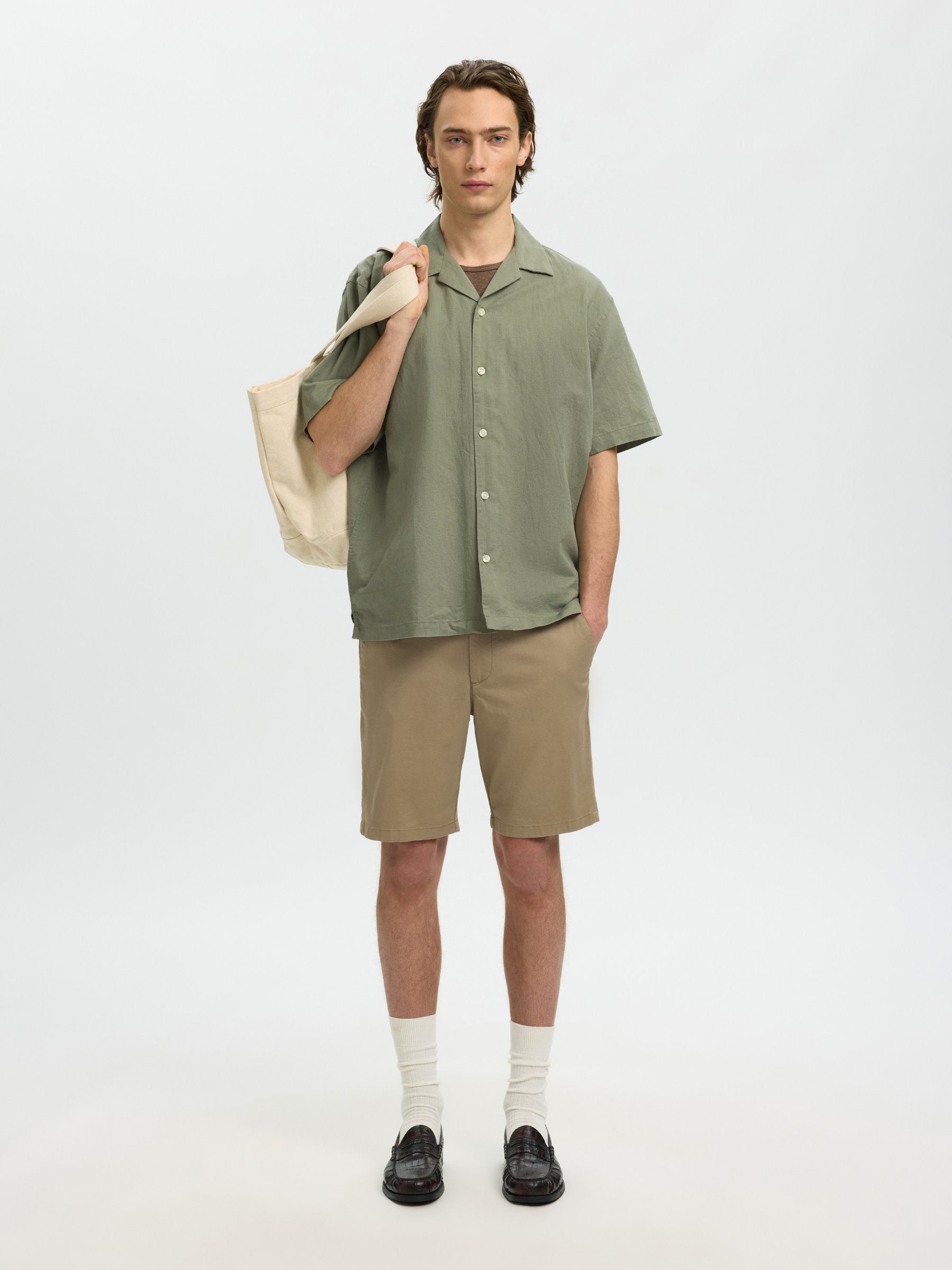 SELECTED - Clay Shortsleeve Shirt - 