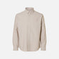 SELECTED - Cole Rick Oxford Shirt - Savannah Tan White
