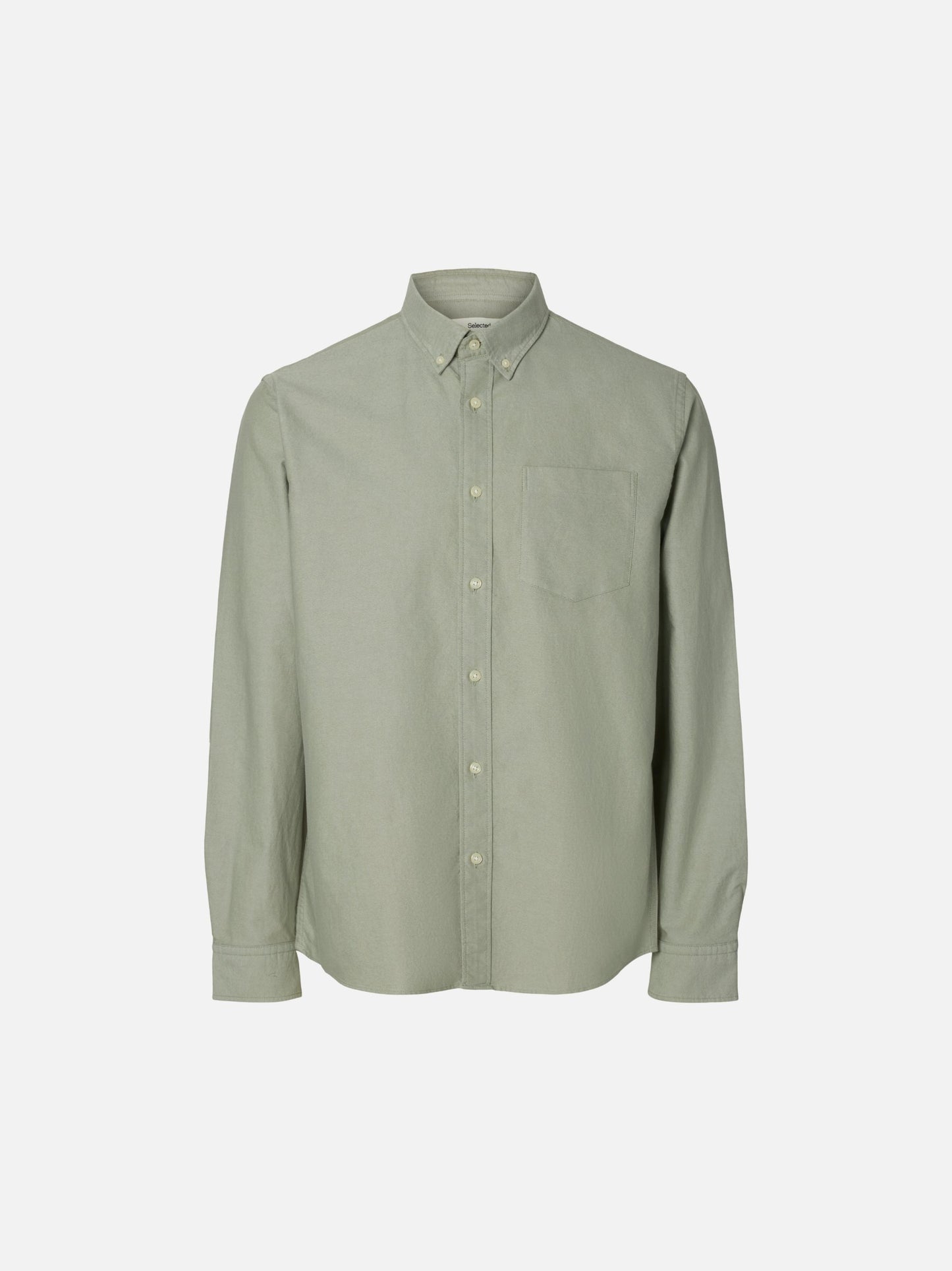 SELECTED - Cole Rick Oxford Shirt - Vetiver