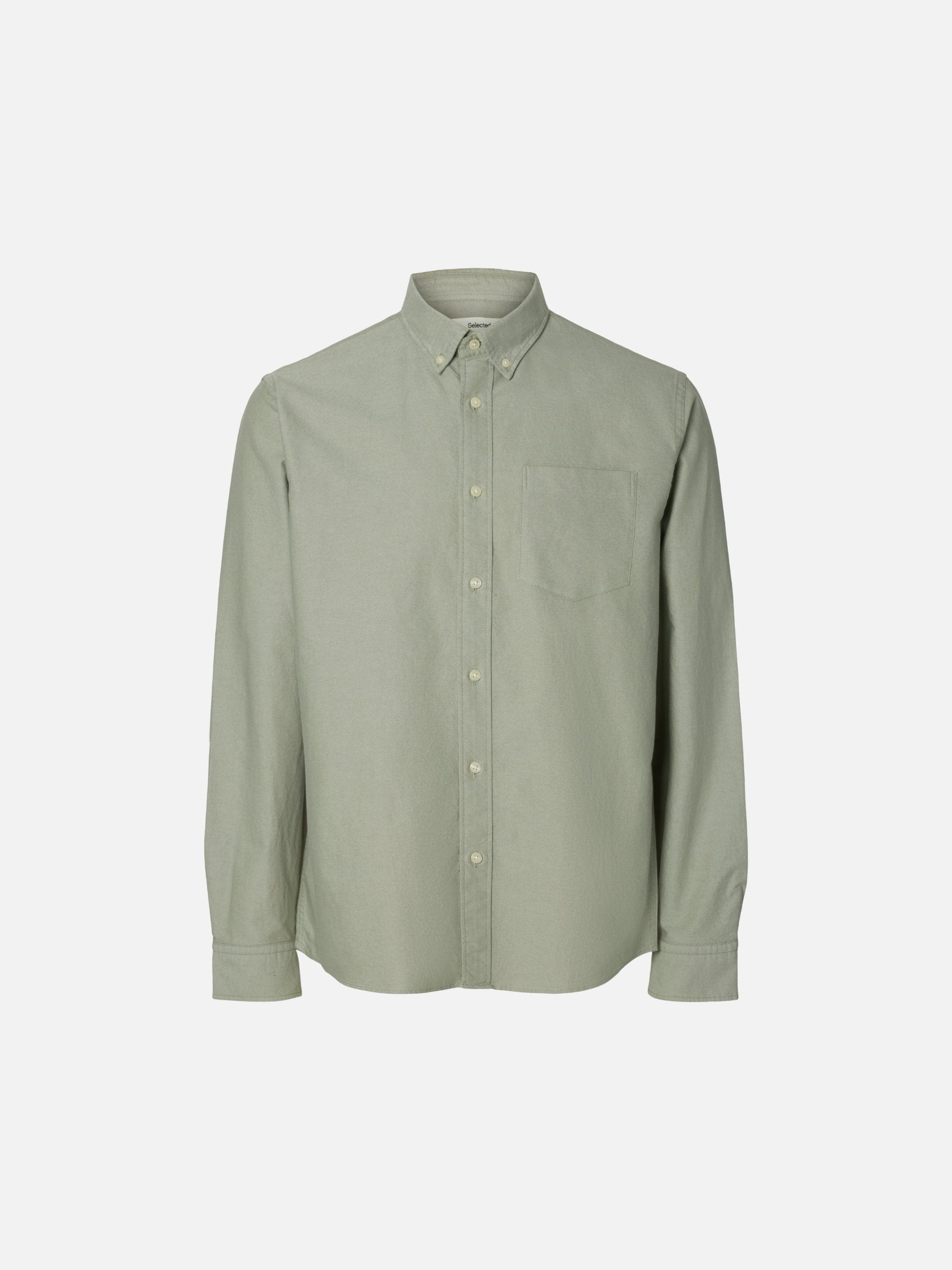 SELECTED - Cole Rick Oxford Shirt - Vetiver
