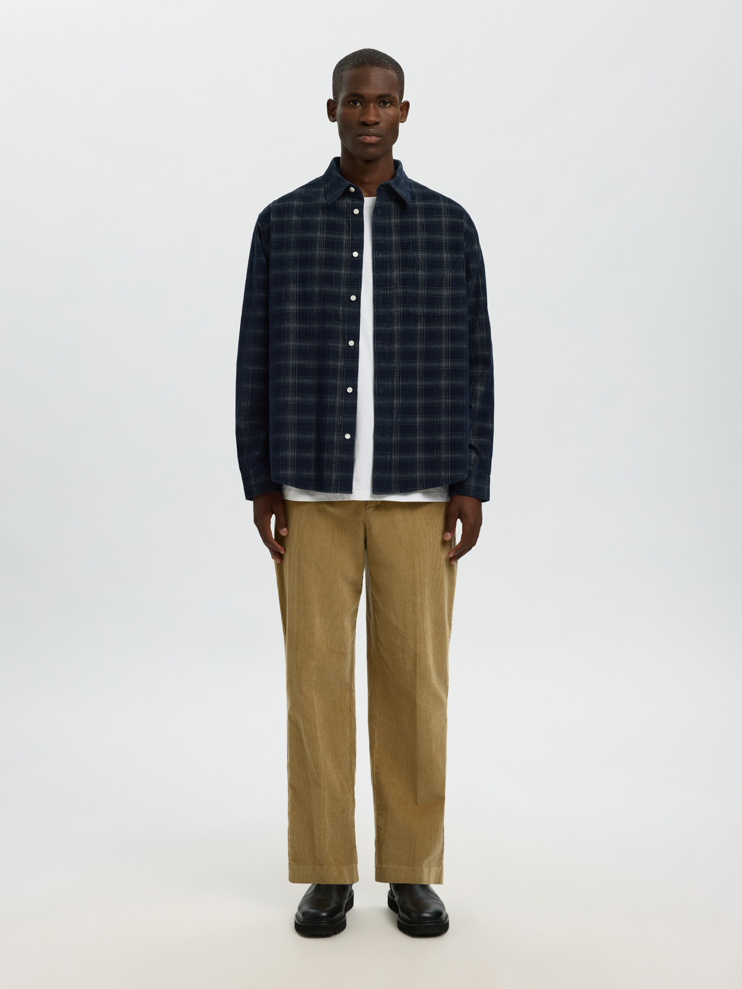 Cord Checked Longsleeve Shirt