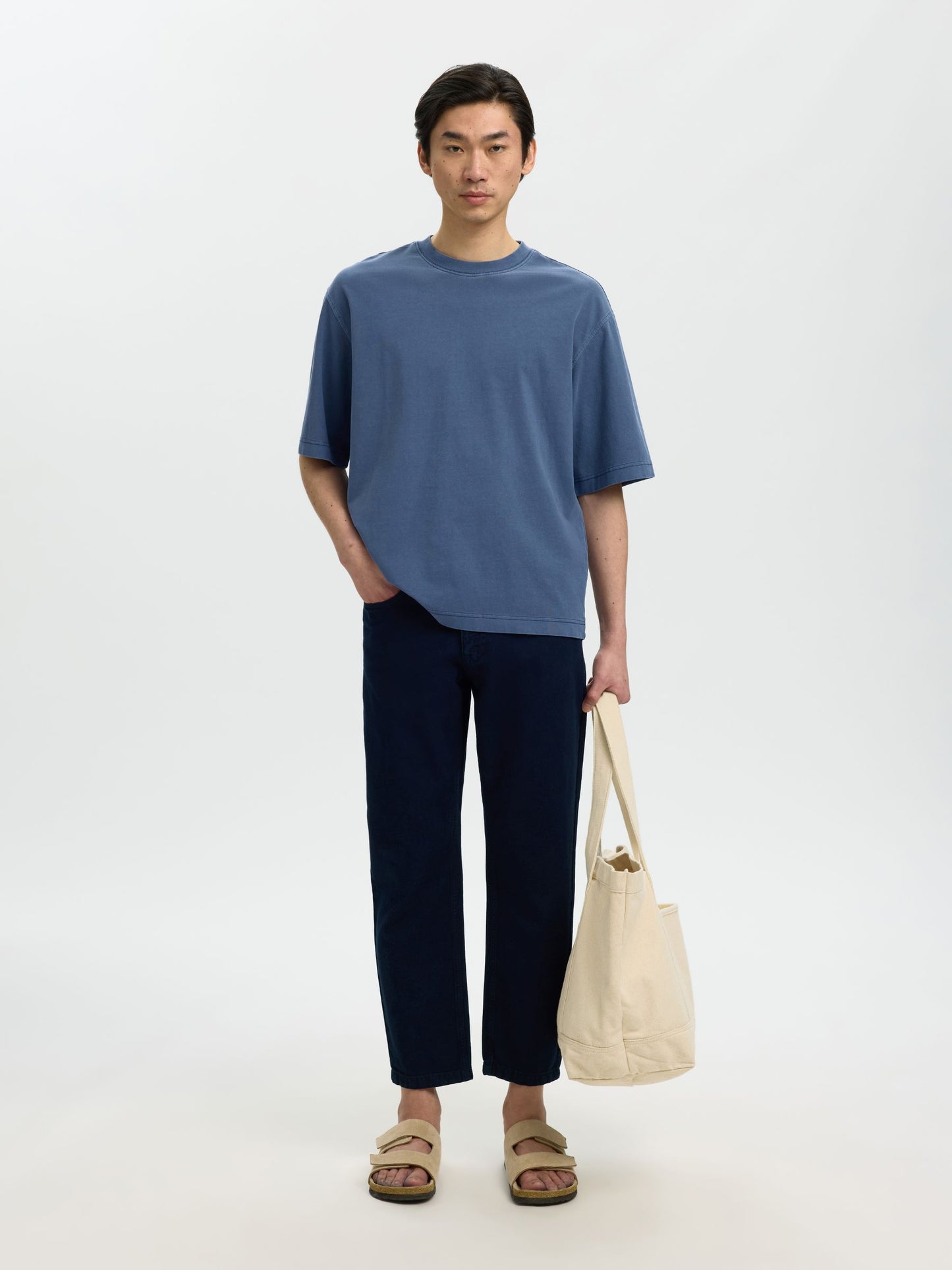 SELECTED - Cory Boxy Shortsleeve T-Shirt - 