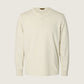 SELECTED - Ronan Henley Top - Silver Birch