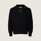 SELECTED - Half-Zip Knit Pullover Sweater - Black