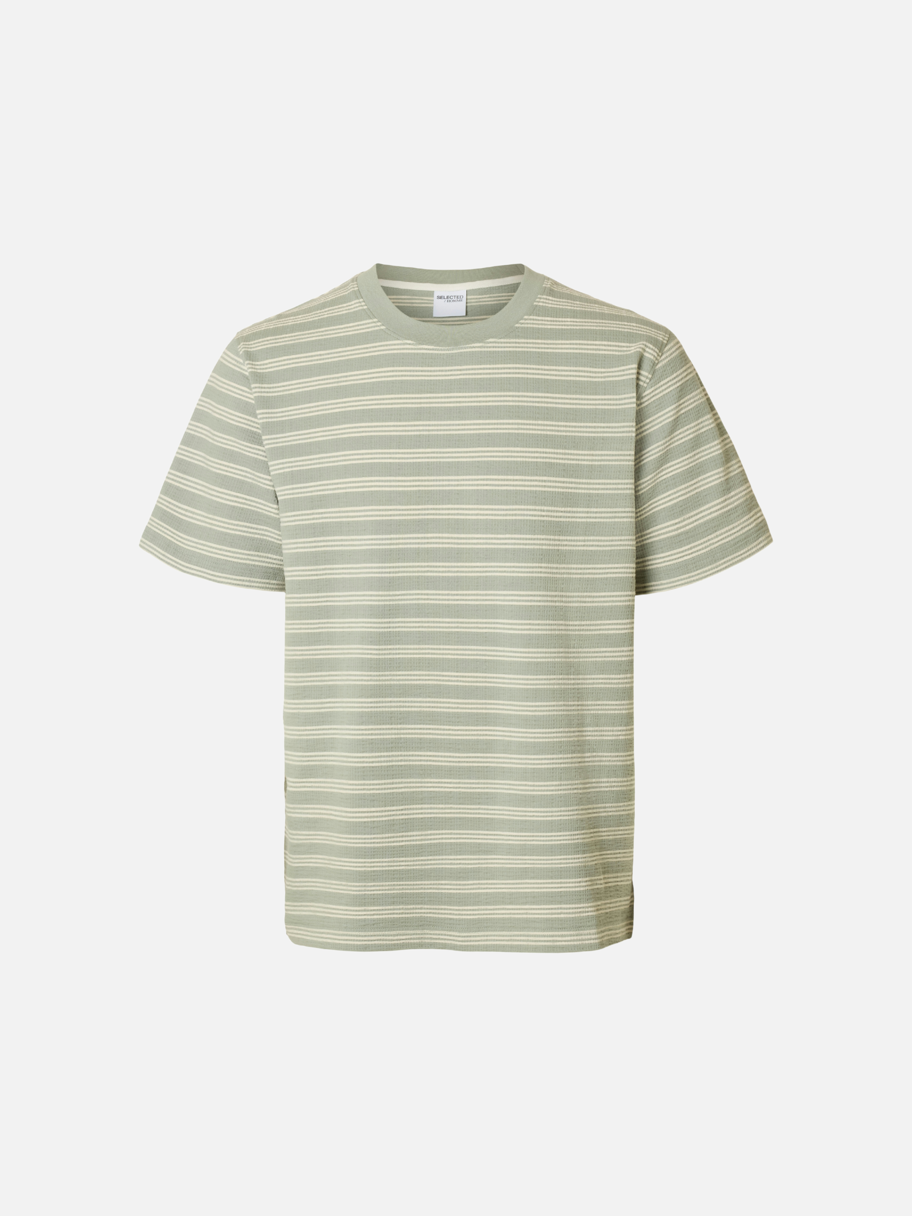 SELECTED - Eli Seersucker T-Shirt