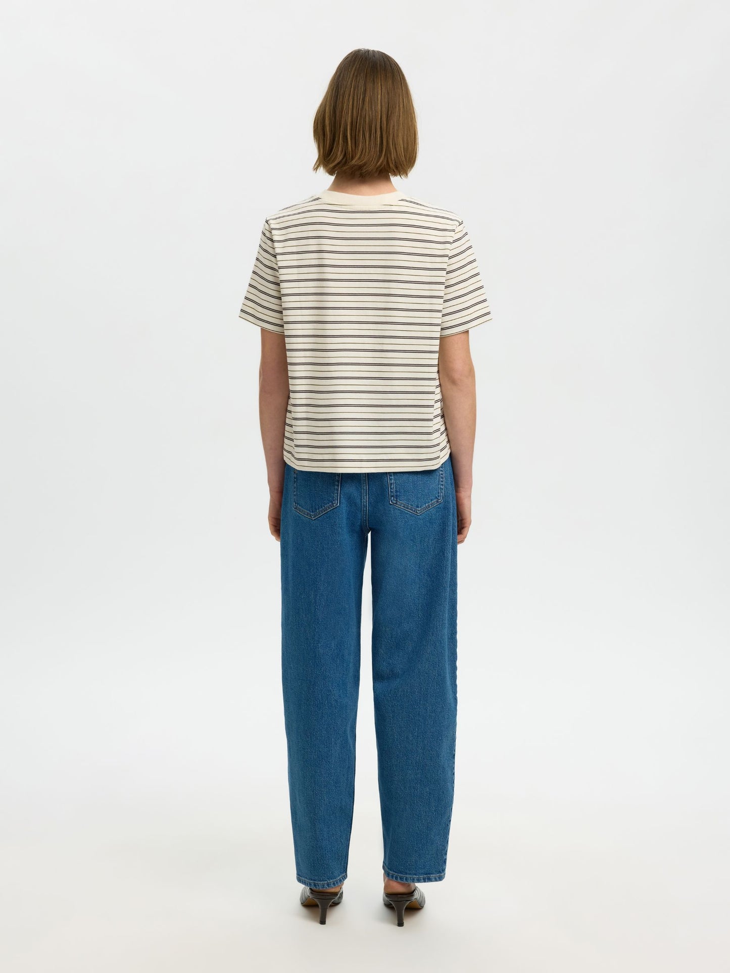 SELECTED - Essential Stripe Shortsleeve T-Shirt - 