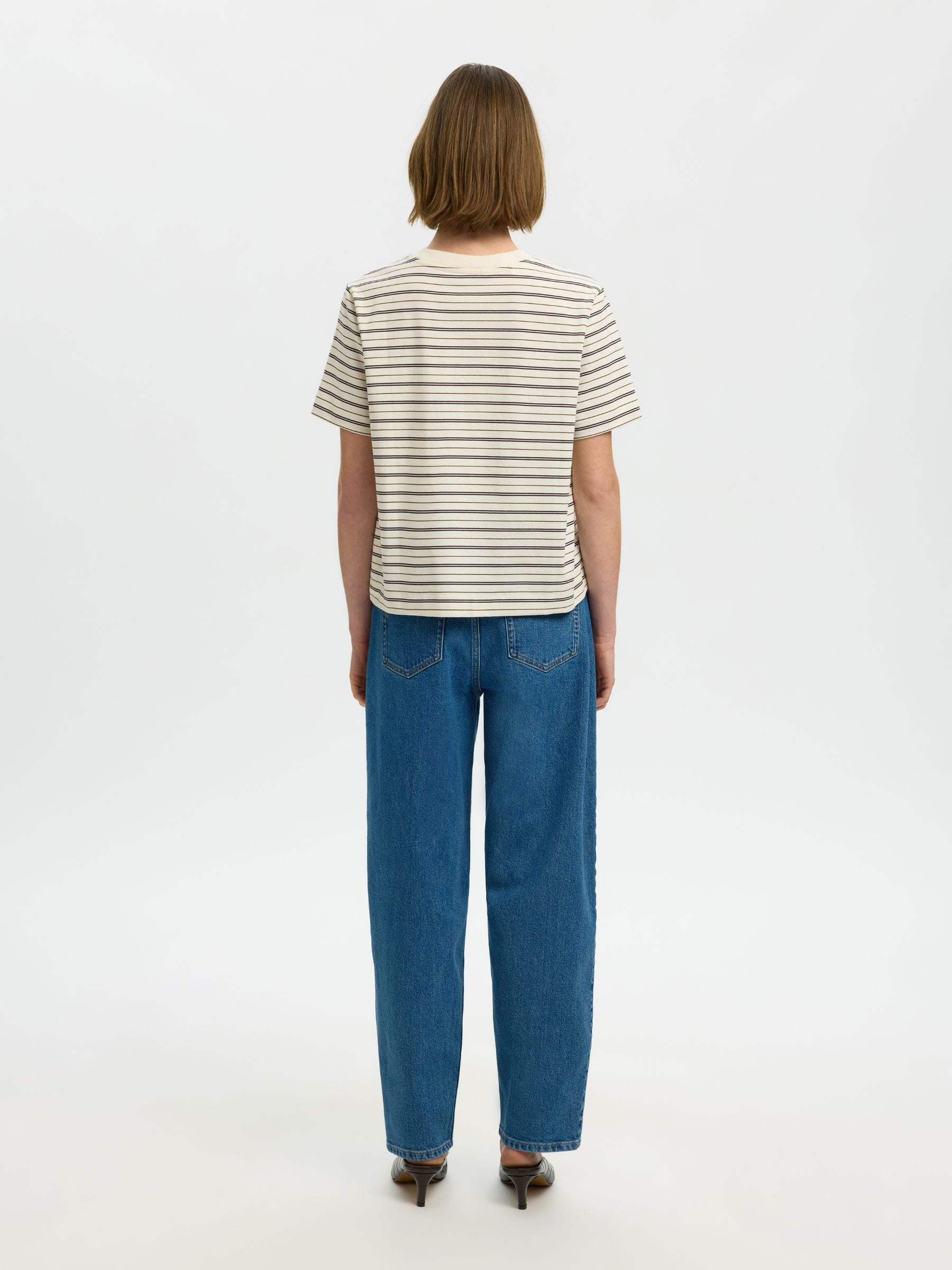 SELECTED - Essential Stripe Shortsleeve T-Shirt - 