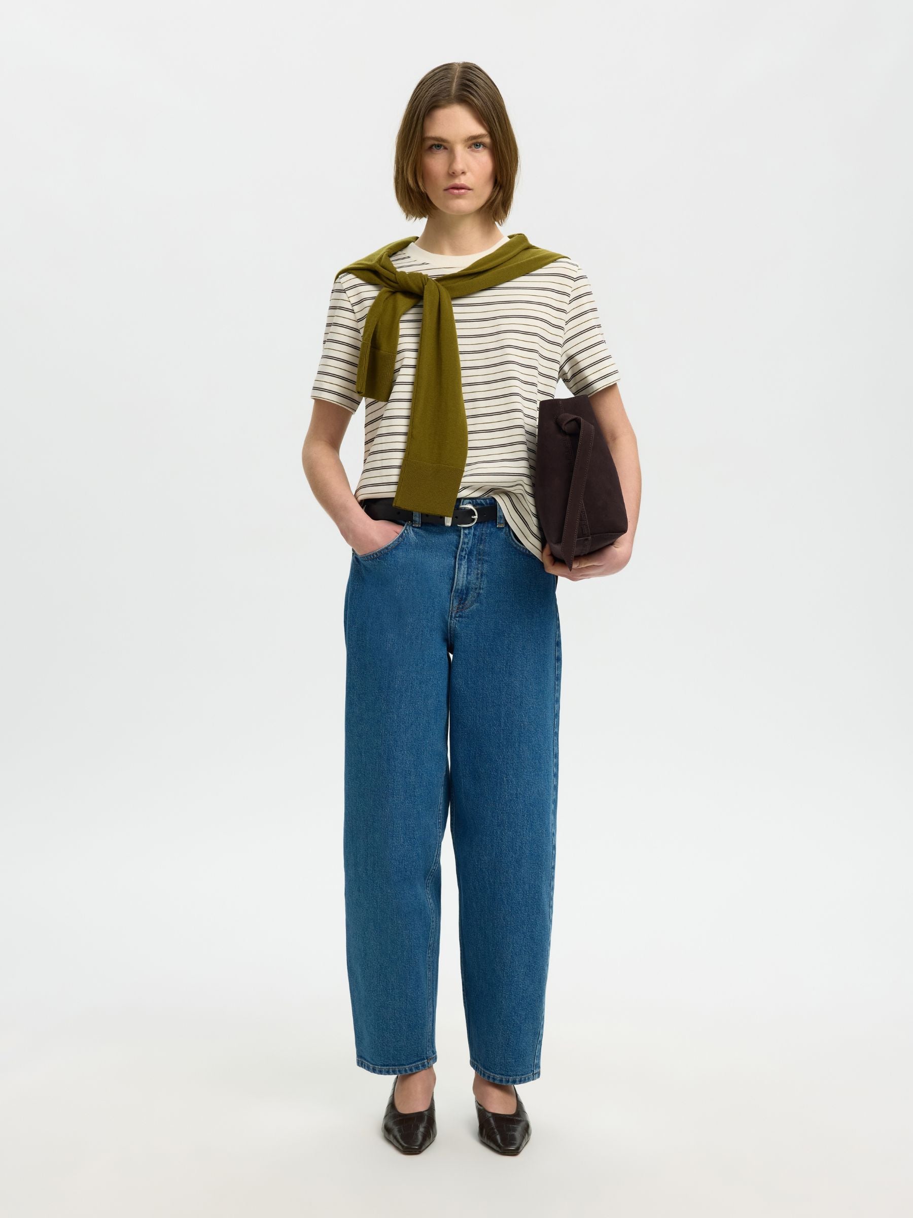 SELECTED - Essential Stripe Shortsleeve T-Shirt - 