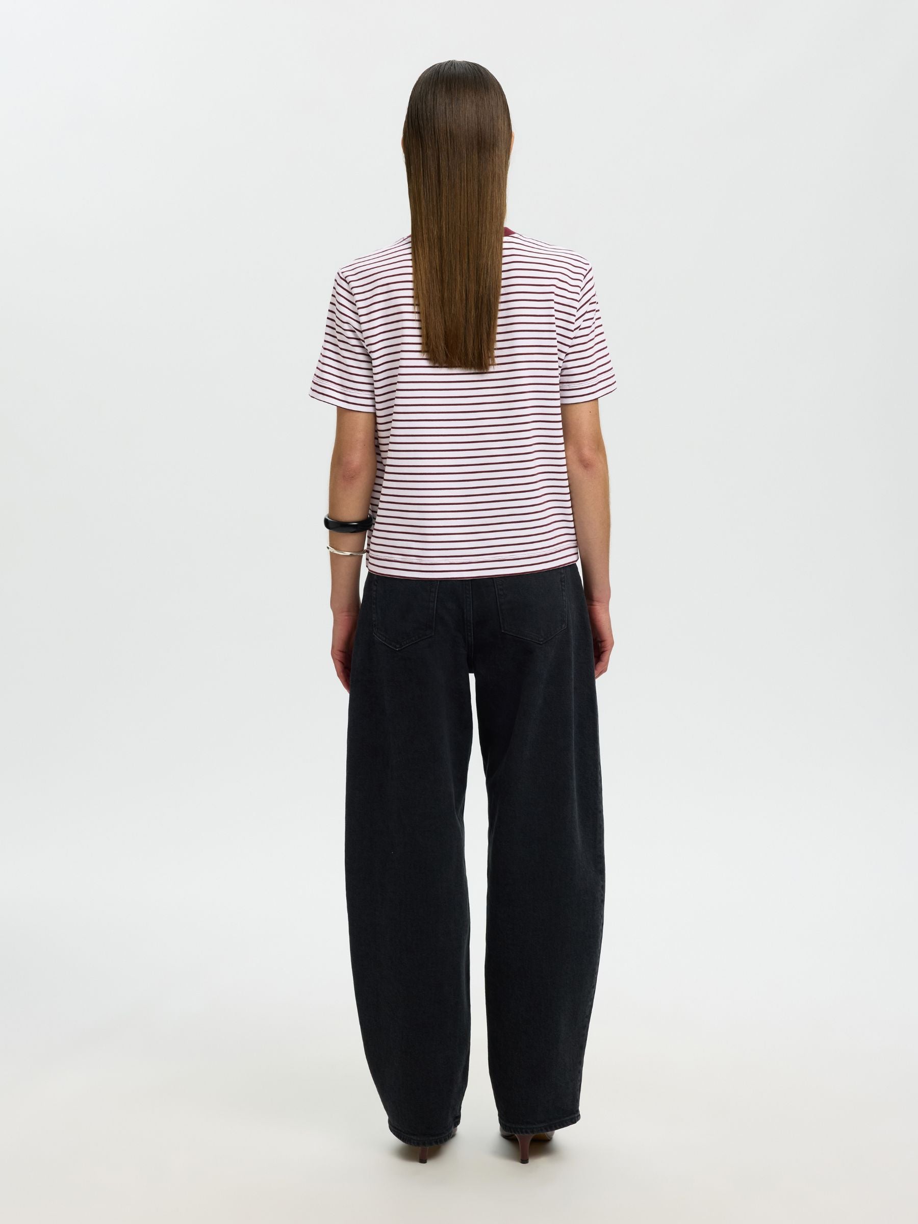 SELECTED - Essential Stripe Shortsleeve T-Shirt - 