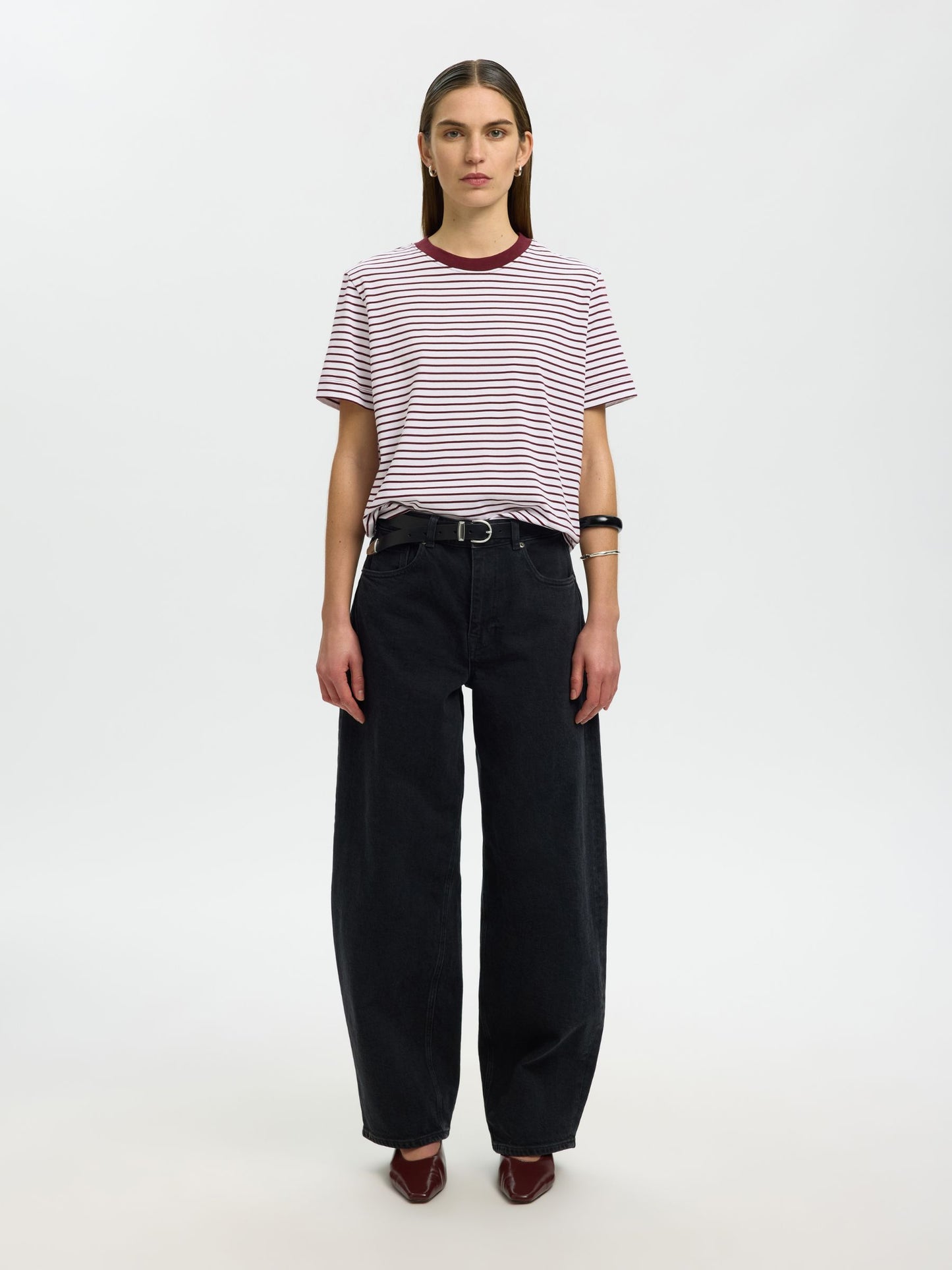 SELECTED - Essential Stripe Shortsleeve T-Shirt - 