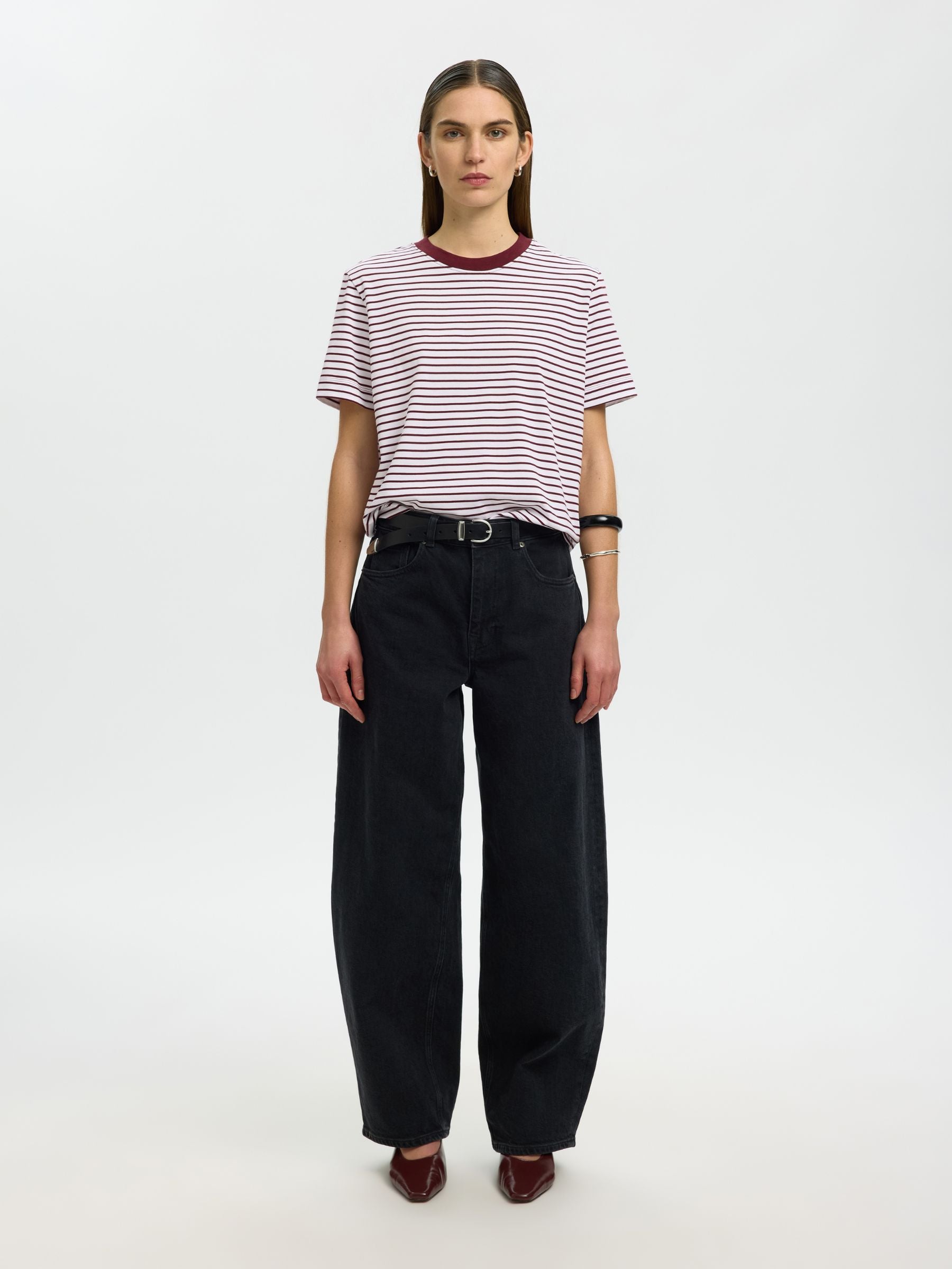 SELECTED - Essential Stripe Shortsleeve T-Shirt - 