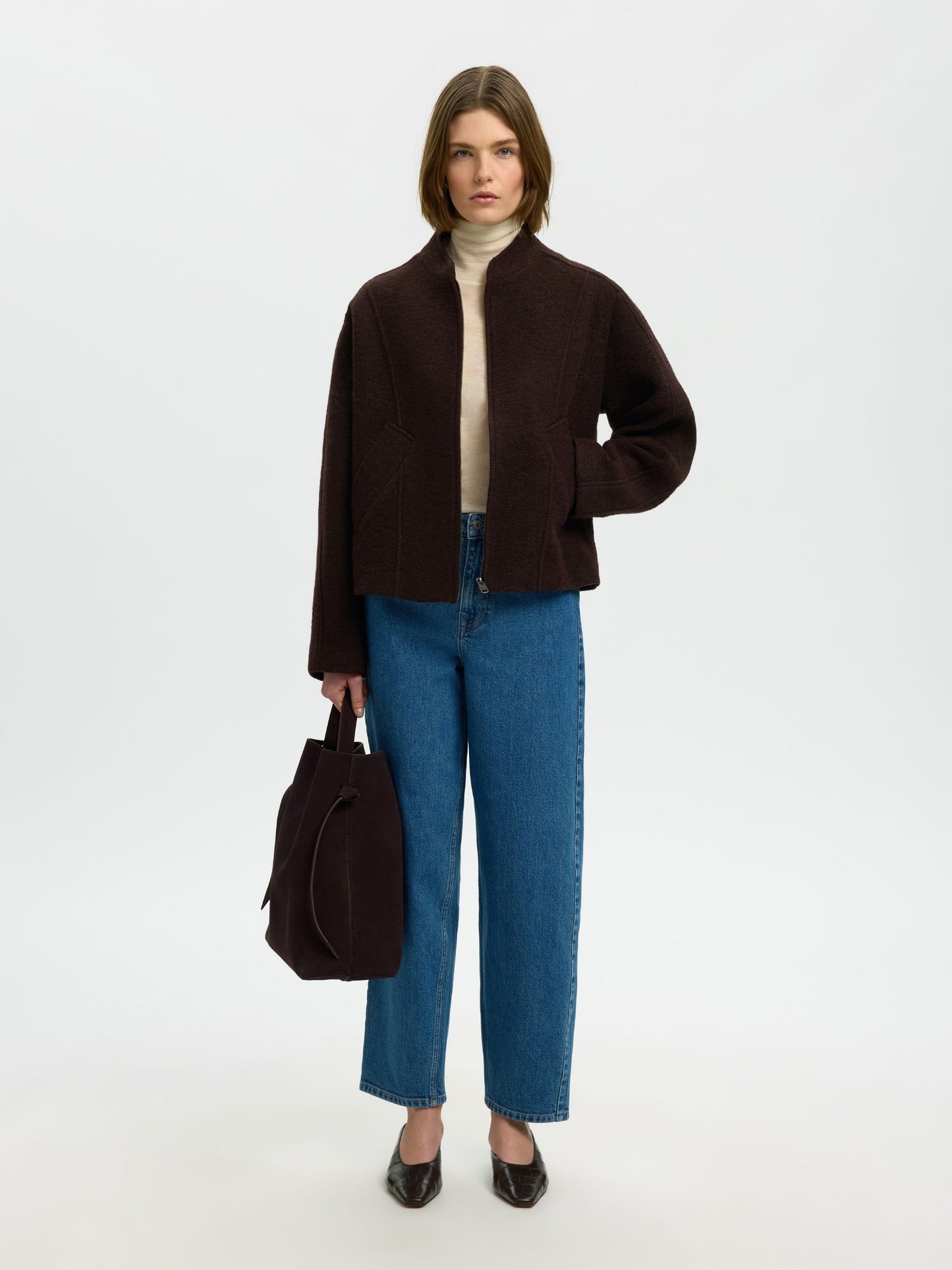 Jacqueline Wool Blend Jacket