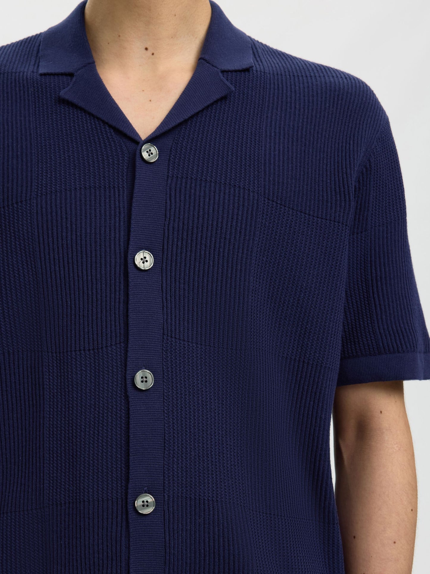 SELECTED - Hace Shortsleeve Cardigan - 
